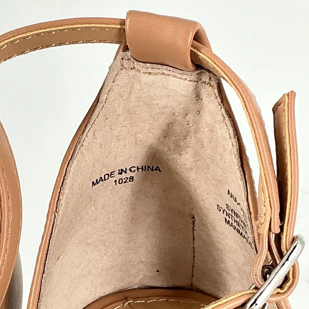 Steve Madden Size 10 Tan Clear Lucite Platform Block Heel Sandals NEW Ana $149